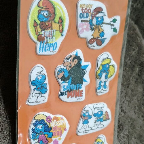 Smurfs Shinning stickers new in packaging