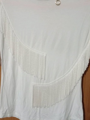 Mangano white blouse like new, special piece size M