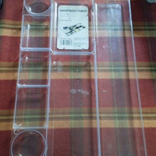 Plastic office drawer organizer used