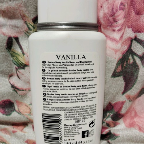 Bettina Barty Vanilla bath and shower gel 150 ml new