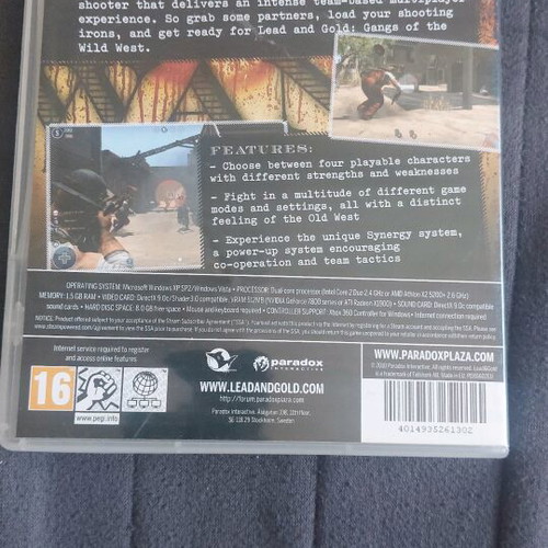 Lead and Gold PC game used