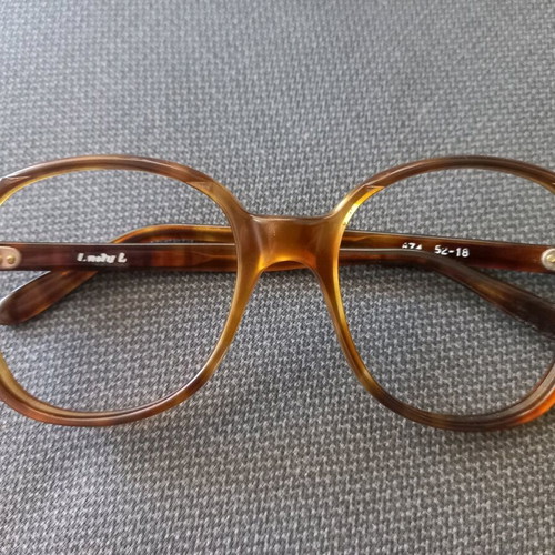 Loda vintage handmade eyeglass frame new, soft brown