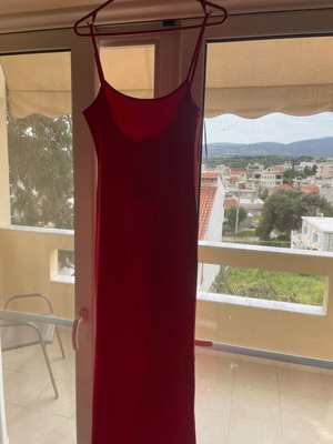 Bershka maxi φόρεμα καινούργιο, κόκκινο, μέγεθος M