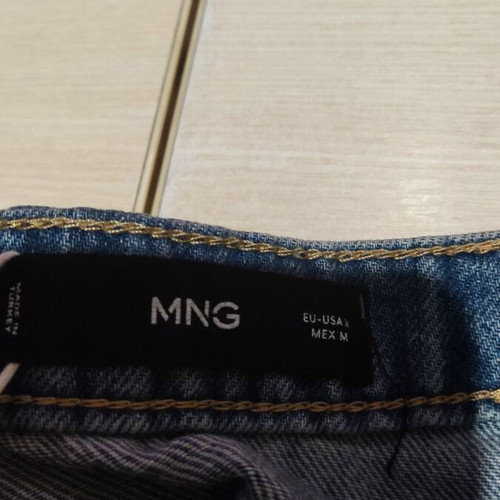 Mango Flared Denim Mini Skirt Medium, New