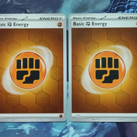 Basic Fighting Energy 4 Reverse Holo Cards like new