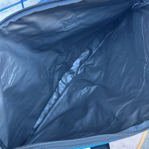 Vintage Pierre Cardin large travel bag, blue and black