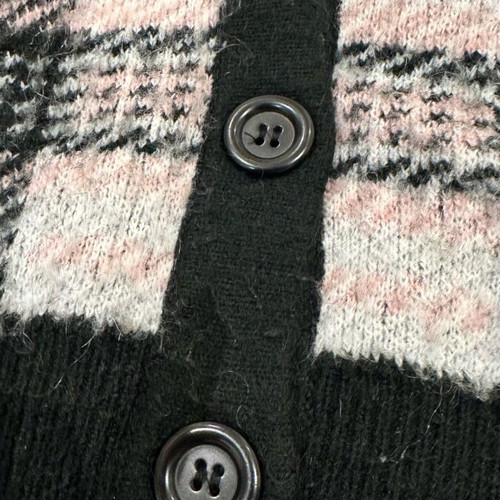 Zara Black Checked Cardigan Like New, Size S