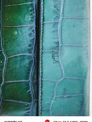 Furla women's wallet like new, dark green