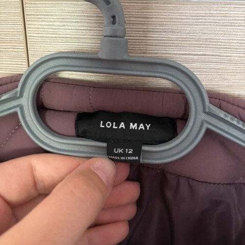 Lola May oversized jacket like new, dusky lilac pink