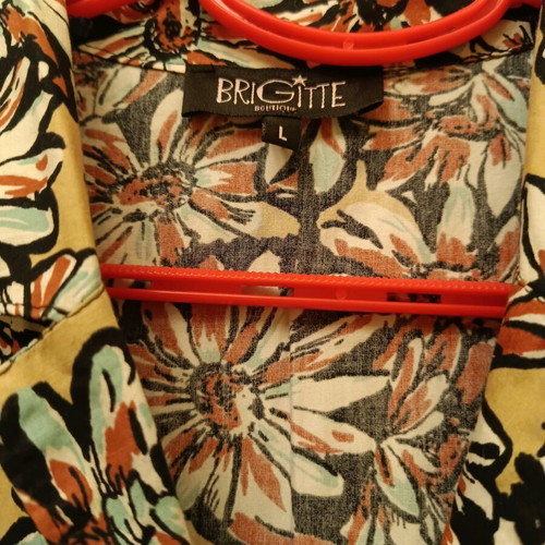 Brigitte dress like new, short sleeve, long, multicolor, size L