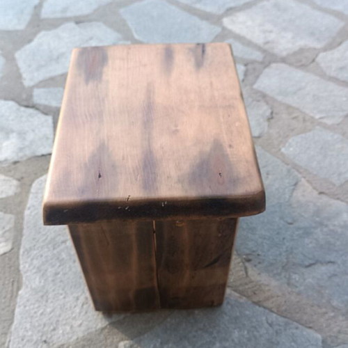 Roble wood stool new 31x23cm