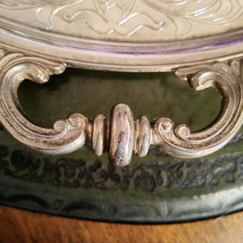 Silver-plated serving tray vintage, like new, made in Italy