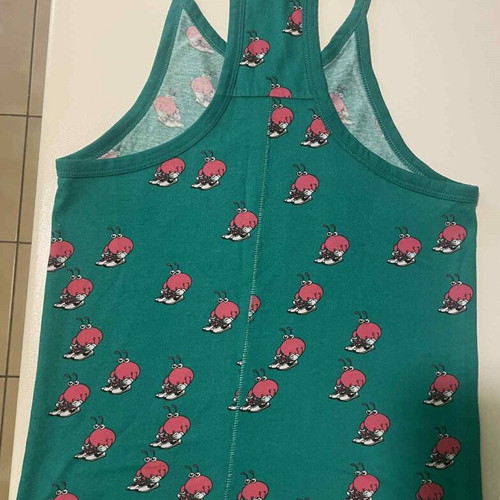 Nike athletic shirt used, size Medium, pink and green