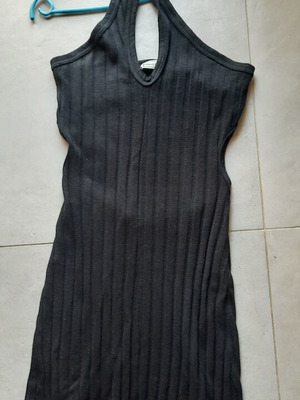 Dolce Domenica dress like new with open back and neck design, black