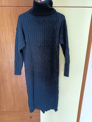 Плетена рокля one size черна, като нова