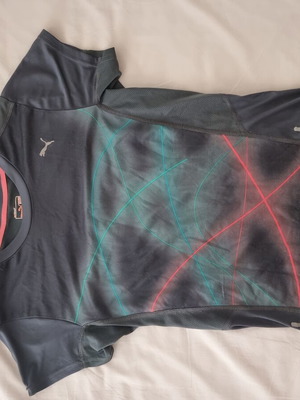 Puma sports shirt used, multicolor, size S