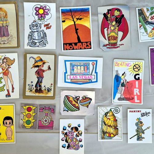 Panini carousel stickers used, set of 86