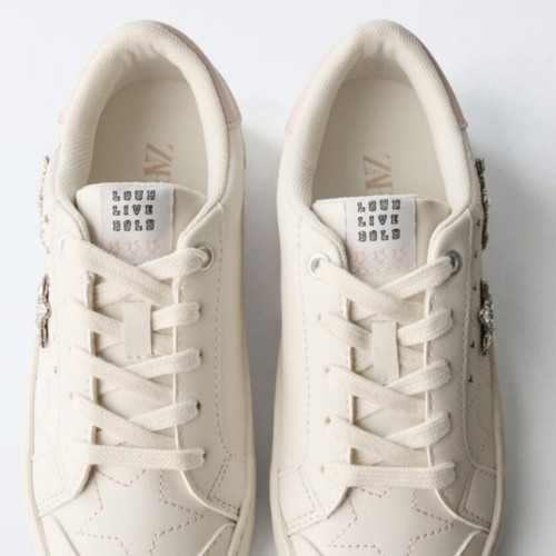 Zara sneakers size 33 new white