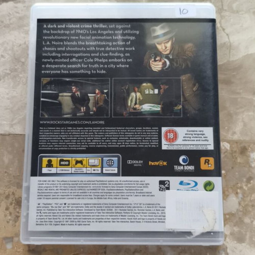 L.A. Noire PS3 used in very good condition