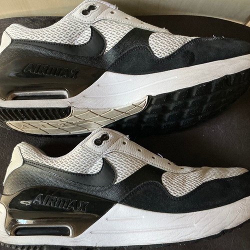 Nike Air Max 1 trainers used, size 45, black and white