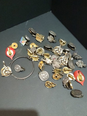 Metal components for handmade earrings pack new
