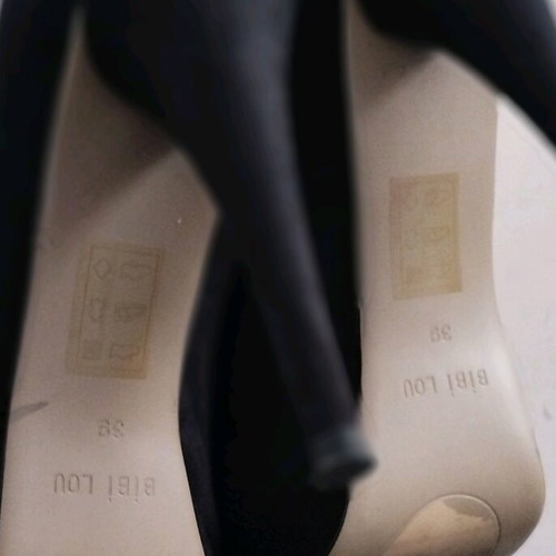 Bibi Lou pumps like new, black suede, 12 cm stiletto heel