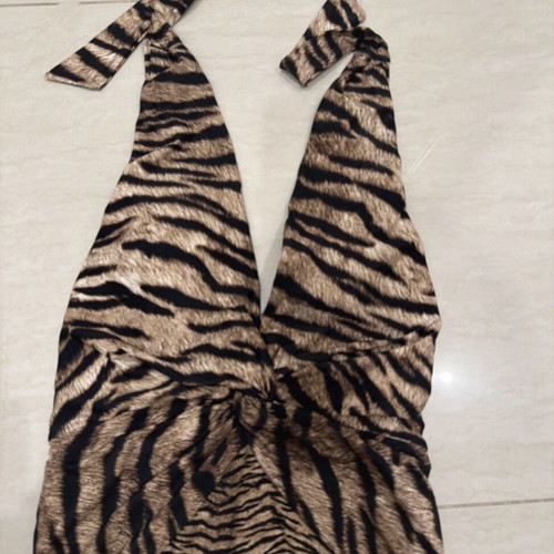 Michael Kors swimsuit, black and brown, size M