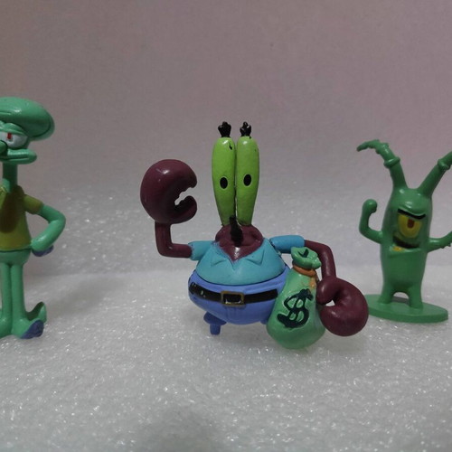 Spongebob Squarepants figure set like new, 8 collectible characters