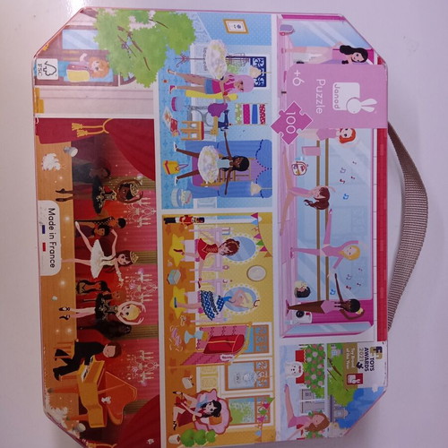 Children's puzzles for girls set of 2, like new, Psychogios & Janod