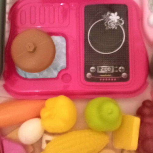 Luna kitchen playset with light and sound, 78 pieces, like new