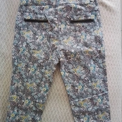 Zara Basic Denim printed slim pants size 34