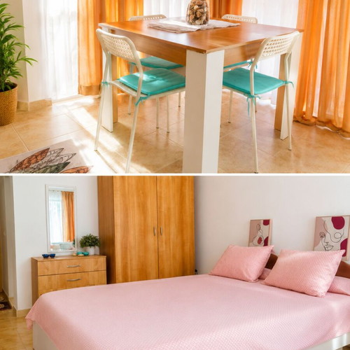 Studio apartment near beach in Sveti Vlas with garden view