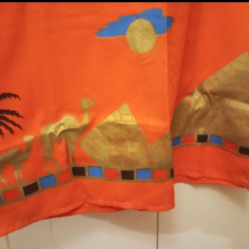 Ethnic Caftan Dress Egypt Theme new, orange