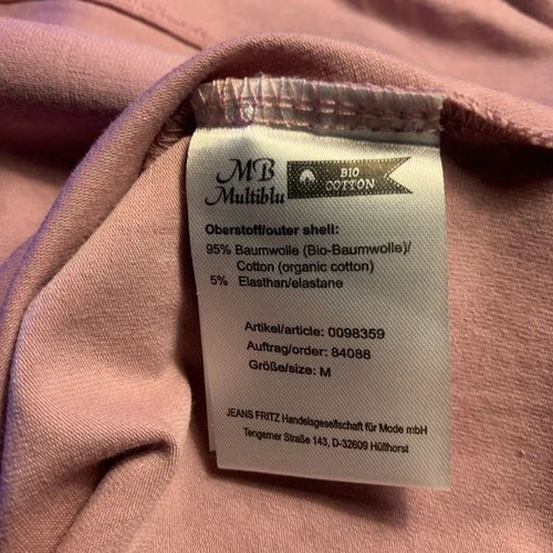 Multiblue pink tank top, M