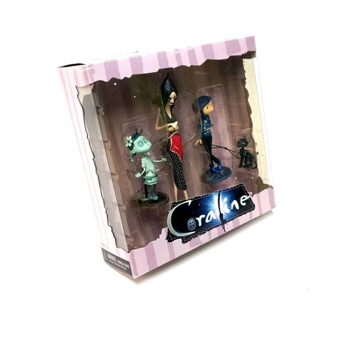 Coraline Set C collectible figures NECA like new, sealed
