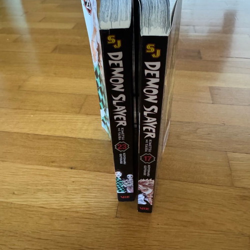 Demon Slayer manga books vol 17&23 like new, in English