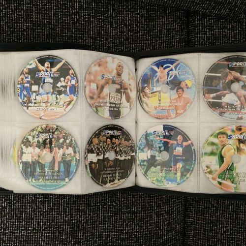 Box set of 148 sports DVDs new with top moments