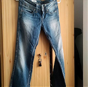 Straight fit PEPE JEANS χαμηλοκάβαλο τζιν