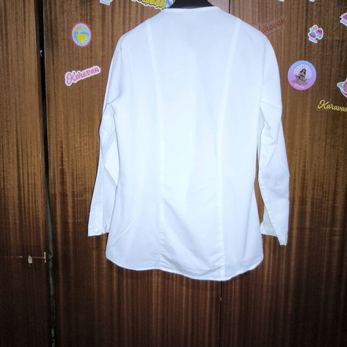 Vintage Benetton white cotton blouse size M like new