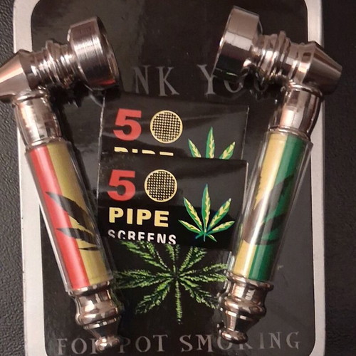 Metal pipes new unused with papers and metal box