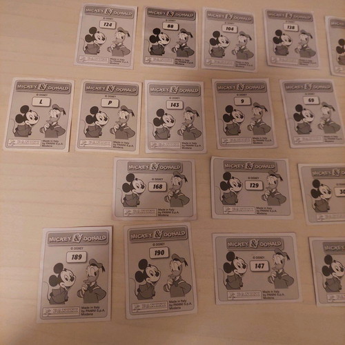 Panini Mickey&Donald Disney αυτοκόλλητα καινούργια, σετ 26 τεμαχίων