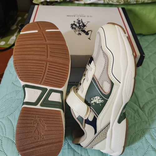 U.S. Polo Assn. Supole 5FX sneakers size 35 new, multicolor green