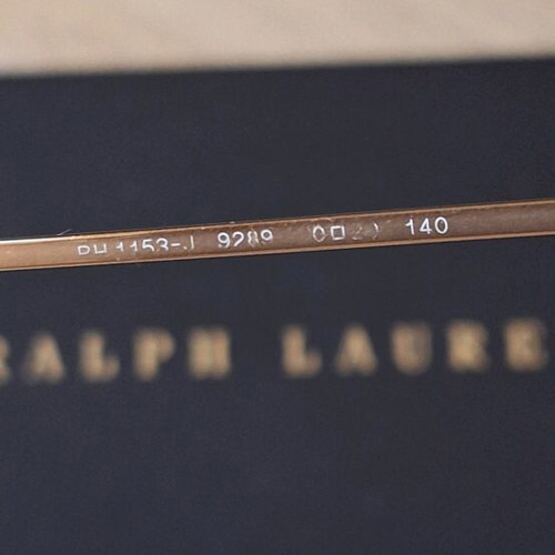 Ralph Lauren glasses like new, vintage rare design, brown and gold