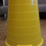 IKEA plastic stool like new, poster storage space