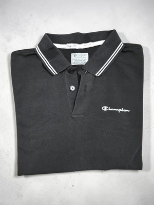 Champion Polo Shirt black with white details size M like new