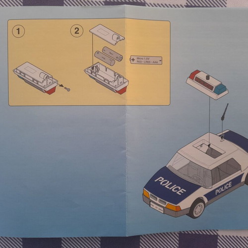 Playmobil police vehicle manual used