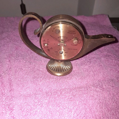 Table clock used, analog