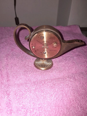 Table clock used, analog
