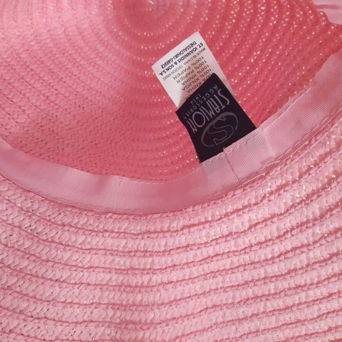 Pink beach hat large, new