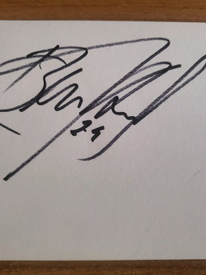 Bruno Alves autograph used, on paper